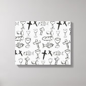 Christliches Muster Leinwanddruck (Vorderseite)