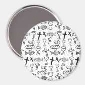 Christliches Muster Magnet (Vorderseite/Rückseite)