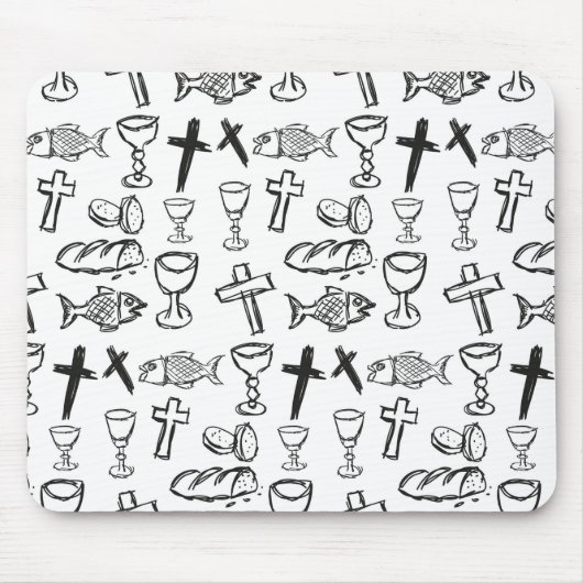 Christliches Muster Mousepad (Vorne)
