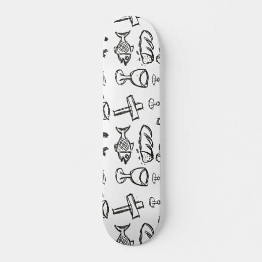 Christliches Muster Skateboard (Vorne)