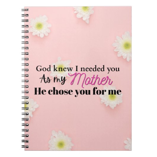 Christliches Muttertagsgeschenk Geschenk für Mama Notizblock (Vorderseite)