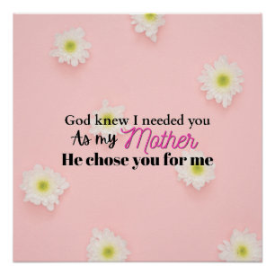 Christliches Muttertagsgeschenk Geschenk für Mama Poster