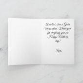 Christliches Muttertagsgeschenk Glaube Mutter Zita Karte (Innenseite)