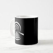 Christliches Nachleben Illusion Tunnel Retro Abstr Kaffeetasse (Vorderseite Links)
