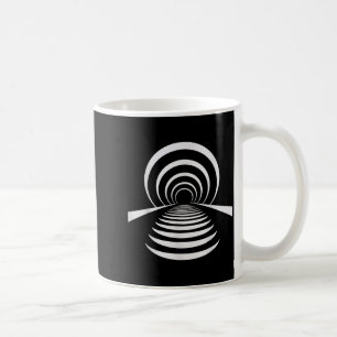 Christliches Nachleben Illusion Tunnel Retro Abstr Kaffeetasse