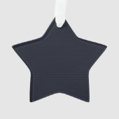 Christliches Nazarene-Symbol auf Navy Blue Ornament (Rückseite)