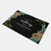 Christliches Nichts ist unmöglich Fußmatte (Schrägansicht)