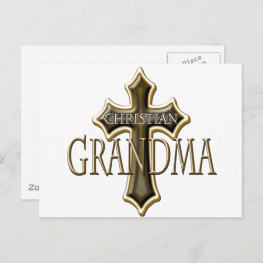 Christliches Oma Postkarte (Vorne/Hinten)