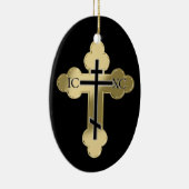 Christliches orthodoxe Kreuz Keramikornament (Rechts)