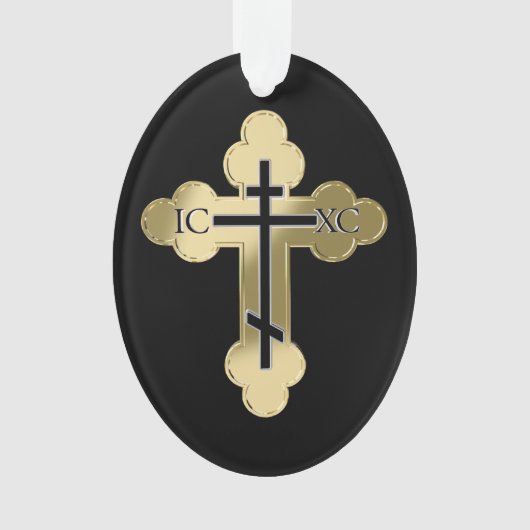 Christliches orthodoxe Kreuz Ornament (Vorderseite)