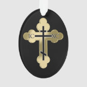 Christliches orthodoxe Kreuz Ornament (Rückseite)