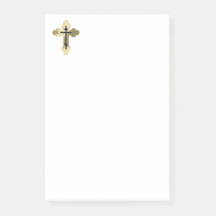 Christliches orthodoxe Kreuz Post-it Klebezettel