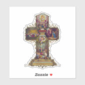 Christliches Osterkreuz Auferstehung Jesus Christu Aufkleber (Blatt)