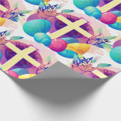 Christliches Osterkreuz Geschenkpapier (Ecke)