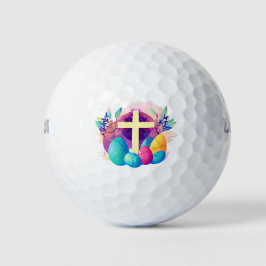 Christliches Osterkreuz Golfball