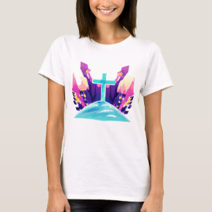Christliches Osterkreuz T-Shirt