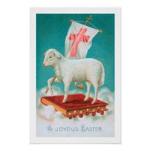 Christliches Osterlamm / Agnus Dei Ostern Poster