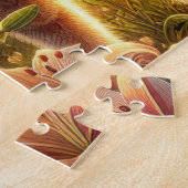 Christliches Osterlamm mit Kreuz Puzzle (Seite)