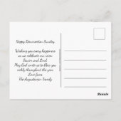 Christliches Ostern ALLES ÜBER JESUS-Auferstehung Postkarte (Rückseite)