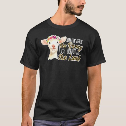 Christliches Ostern nicht über das Lamm Leopard gl T-Shirt (Vorderseite)