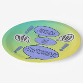 Christliches Party Pappteller (Schrägansicht)