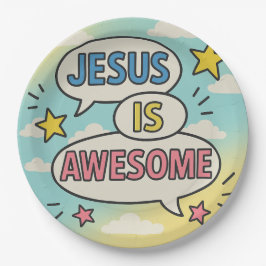 Christliches Party Pappteller