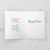 Christliches Paschal Lamb / Agnus Dei Joyous Oaste Karte (Innenseite)