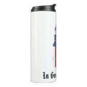 *~* Christliches Patriotisches Kreuz AP16 Grunge-F Thermosbecher (Nach links gedreht)