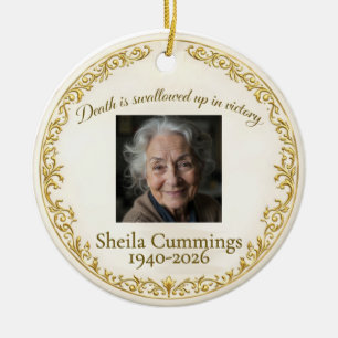 Christliches Personalisiertes Schmuckstück zur Eri Keramik Ornament