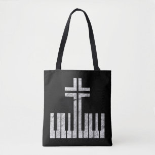 Christliches Piano-Kreuzung Pianist Gott Jesus M Tasche