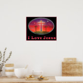 Christliches Plakat Liebe I Jesuss (Küche)