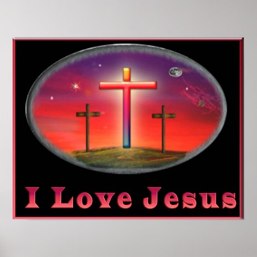 Christliches Plakat Liebe I Jesuss (Vorne)