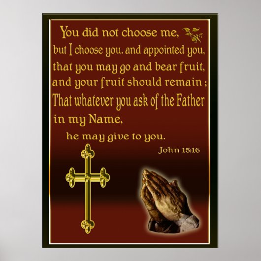 christliches Poster (Vorne)