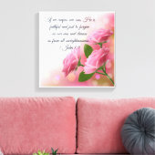 Christliches Poster 1 John 1:9 Leinwanddruck (Insitu (Wohnzimmer))