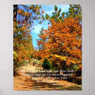 Christliches Poster Bibelvers Herbst Creationarts