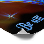 Christliches Poster bleiben und wissen, ich bin Go (Ecke)