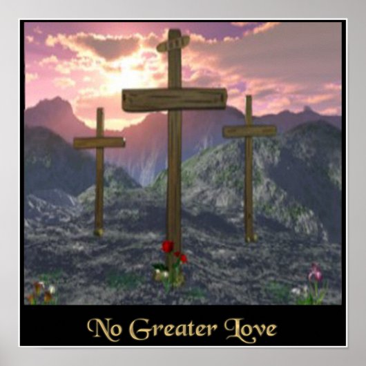 christliches Poster Calvary Cross (Vorne)
