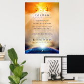 Christliches Poster - Das Gebet Jesu Christi (Heimbüro)