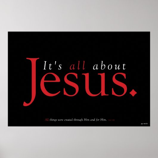 Christliches Poster - Es geht um Jesus (Vorne)