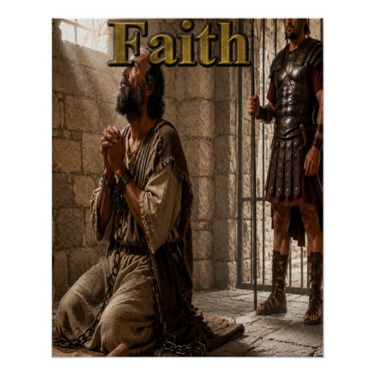 Christliches Poster Glaube (Vorderseite)