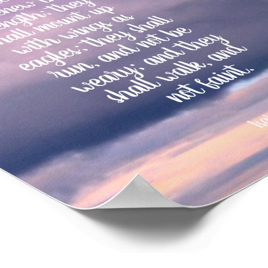 Christliches Poster mit anpassbarem Text (Ecke)