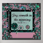 Christliches Poster mit Bibelverse Psalm 30:5 (Vorne)