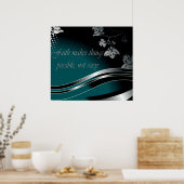 Christliches Poster mit Inspiration-Sprichwort (Küche)