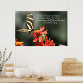 Christliches Poster - Schmetterling - Neue Kreatio (Küche)