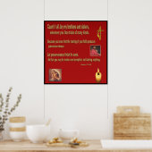 Christliches Posterbuch James 1 Poster (Küche)