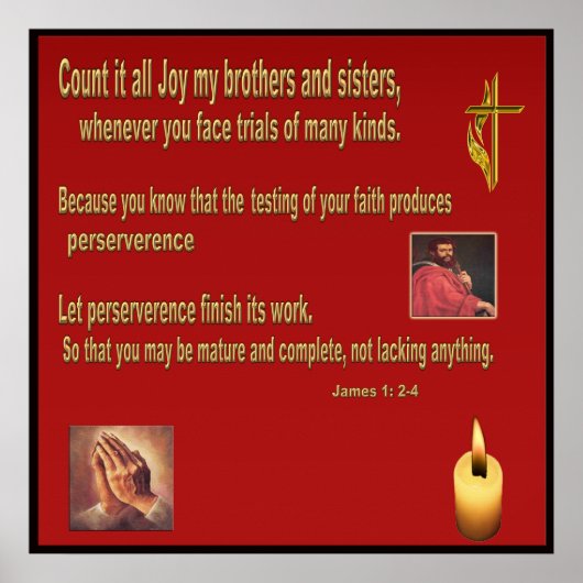 Christliches Posterbuch von James 1 Poster (Vorne)