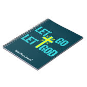 Christliches Prayer Journal Lass Go Lass God Monog Notizblock (Linke Seite)
