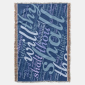 Christliches PSALM 91 Decke (Vorderseite Vertikal)