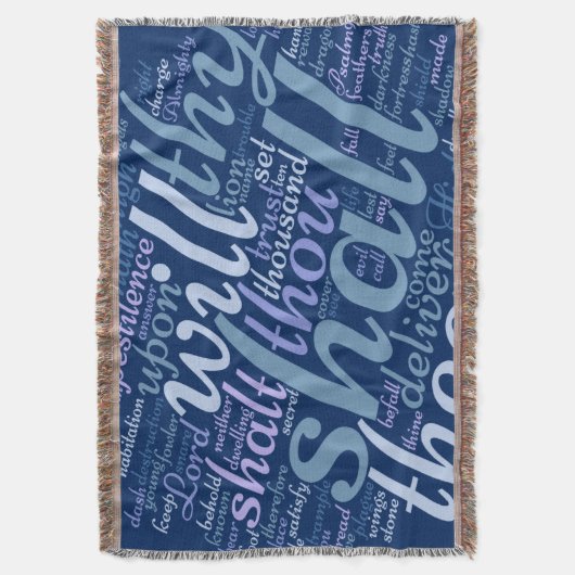 Christliches PSALM 91 Decke (Vorderseite Vertikal)