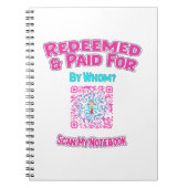 Christliches QR-Code-Notebook eingelöst und bezahl Notizblock (Vorderseite)